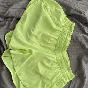 NEON yellow TRACKER 4 inch LULULEMON